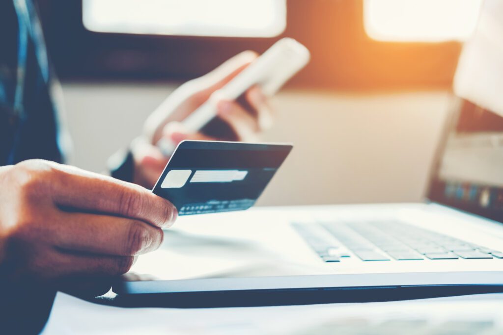 Purchasing online with a credit card
