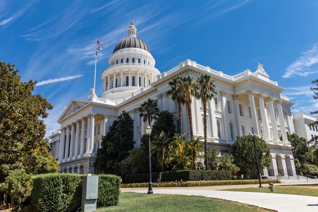 California Capital building in Sacramento