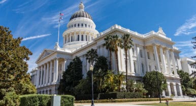 California Capital building in Sacramento