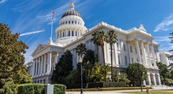 California Capital building in Sacramento
